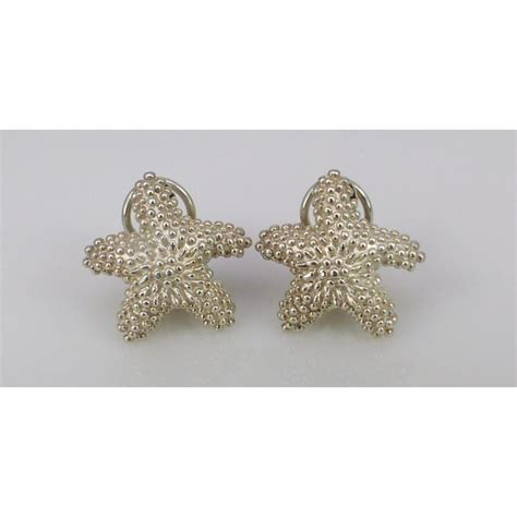 tiffany starfish earrings replica|tiffany sterling silver starfish earrings.